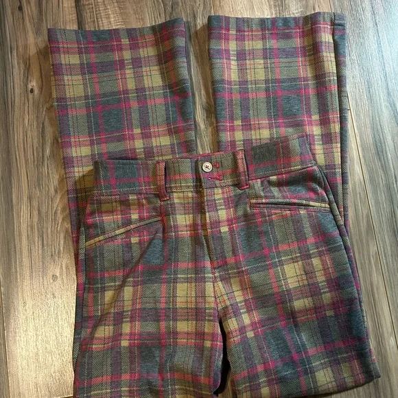 Anthropologie The Essential Trousers Plaid - Picture 2 of 4
